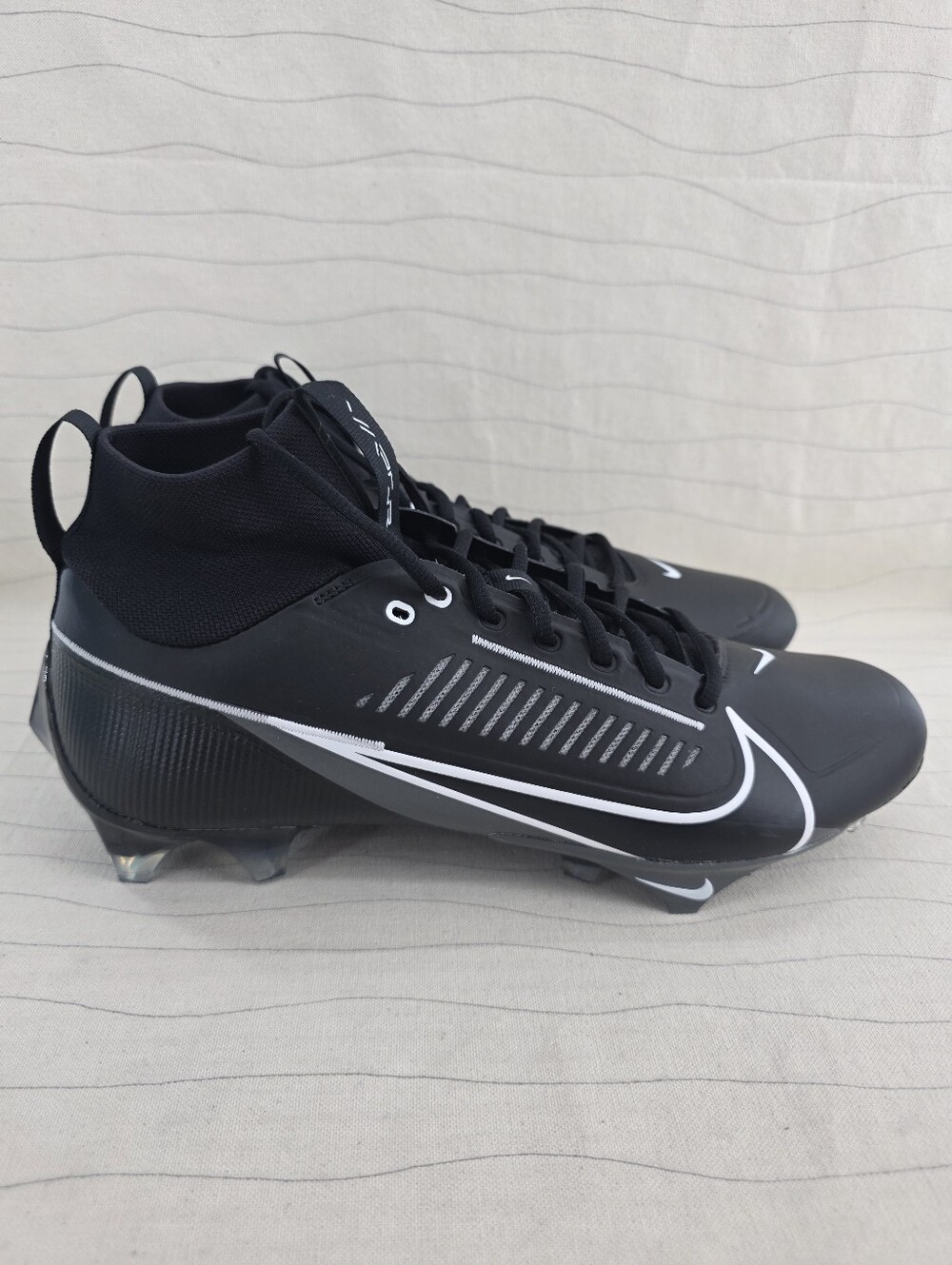 Nike Mens Vapor Edge Pro 360 2 Black Grey Football Cleats DA5456-010 Size 12.5